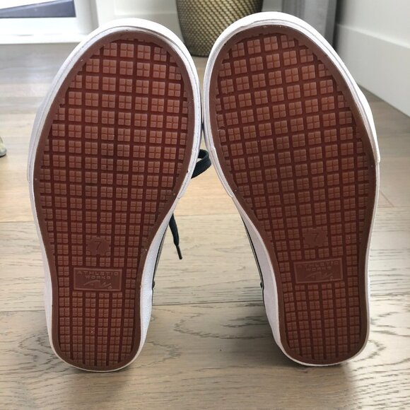 Athletic Works Logan Hi Top Lace Up Skater Sneakers Blk Olive Grn Sz 7 NWOT - Picture 6 of 12